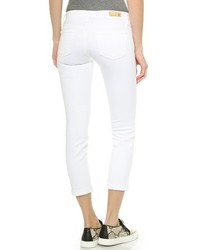 Белые джинсы скинни от AG Jeans