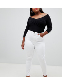 Белые джинсы скинни от Asos Curve