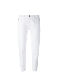 Белые джинсы скинни от Aspesi