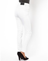 Белые джинсы скинни от Cheap Monday