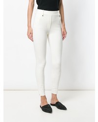 Белые джинсы скинни от Plein Sud