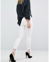Белые джинсы скинни от Blank NYC