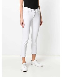 Белые джинсы скинни от Cambio