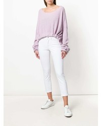 Белые джинсы скинни от Cambio