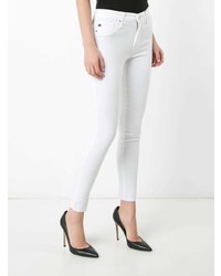 Белые джинсы скинни от AG Jeans