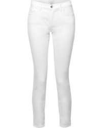 Белые джинсы скинни от Current/Elliott