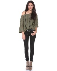 Белые джинсы скинни от TEXTILE Elizabeth and James