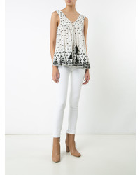 Белые джинсы скинни от Derek Lam 10 Crosby