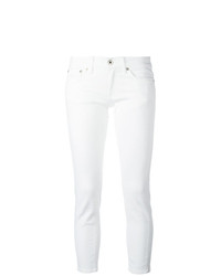 Белые джинсы скинни от Dondup