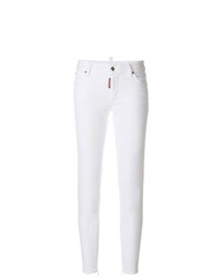 Белые джинсы скинни от Dsquared2