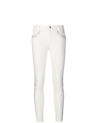 Белые джинсы скинни от Ermanno Scervino