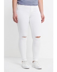 Белые джинсы скинни от Evans