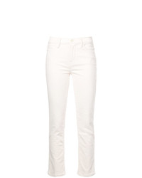 Белые джинсы скинни от Frame Denim
