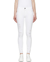 Белые джинсы скинни от Frame