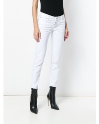 Белые джинсы скинни от Dsquared2