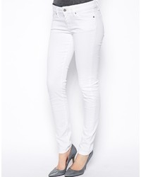 Белые джинсы скинни от Pepe Jeans