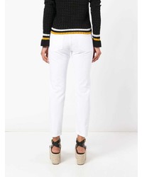 Белые джинсы скинни от Aspesi