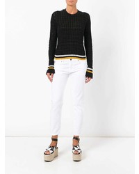 Белые джинсы скинни от Aspesi