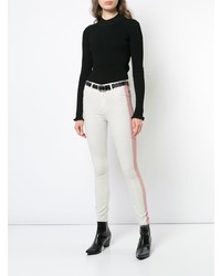 Белые джинсы скинни от Mother