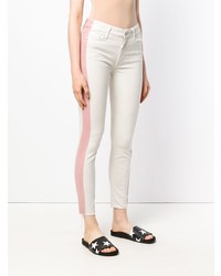 Белые джинсы скинни от Mother