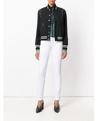 Белые джинсы скинни от Versace Collection