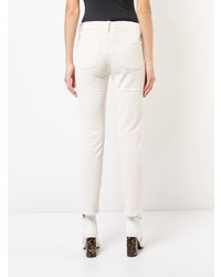 Белые джинсы скинни от Frame Denim