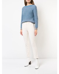 Белые джинсы скинни от Frame Denim