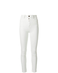 Белые джинсы скинни от Unravel Project