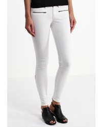 Белые джинсы скинни от Victoria Beckham