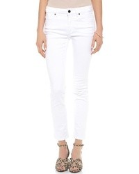 Белые джинсы скинни от Victoria Beckham