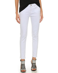 Белые джинсы скинни от Victoria Beckham