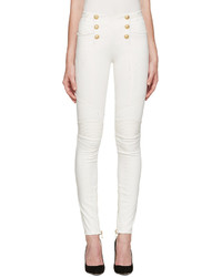 Женские белые джинсы от Balmain