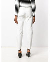 Женские белые джинсы от Saint Laurent