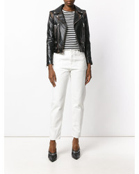 Женские белые джинсы от Saint Laurent