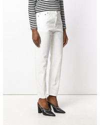 Женские белые джинсы от Saint Laurent