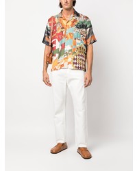 Мужские белые джинсы от Rhude