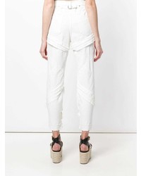 Женские белые джинсы от Sacai