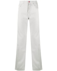 Мужские белые джинсы от Kiton