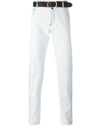 Мужские белые джинсы от Kiton