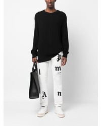 Мужские белые джинсы от Palm Angels