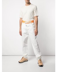 Мужские белые джинсы от Maison Margiela