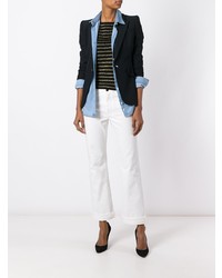 Женские белые джинсы от Saint Laurent