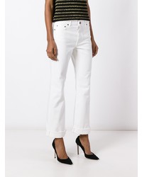 Женские белые джинсы от Saint Laurent