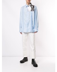 Мужские белые джинсы от Raf Simons