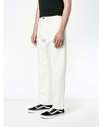 Мужские белые джинсы от Raf Simons