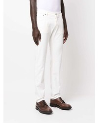 Мужские белые джинсы от Moorer