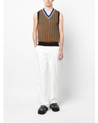 Мужские белые джинсы от Wales Bonner