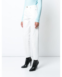 Женские белые джинсы от Saint Laurent