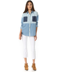 Женские белые джинсы от Mother