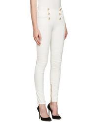 Женские белые джинсы от Balmain